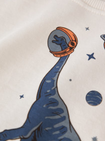 NAME IT Langærmet Bluse Victor Cloud Dancer Space Rex